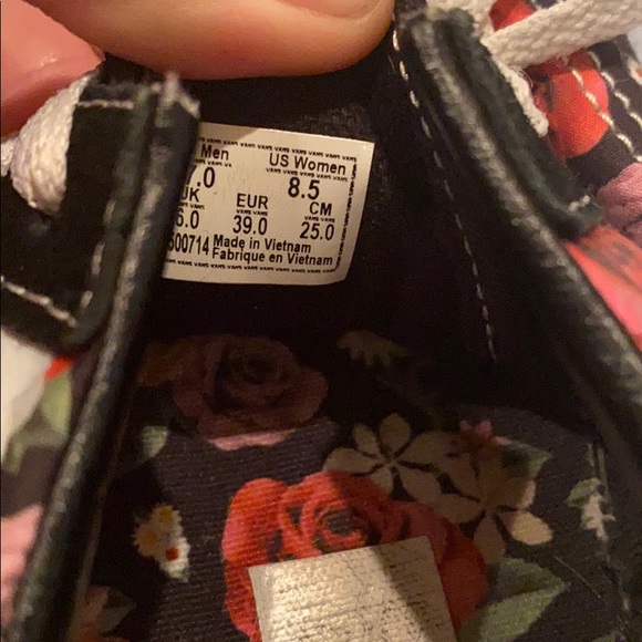 Floral Print Vans (Women’s 8.5) - Picture 5 of 5